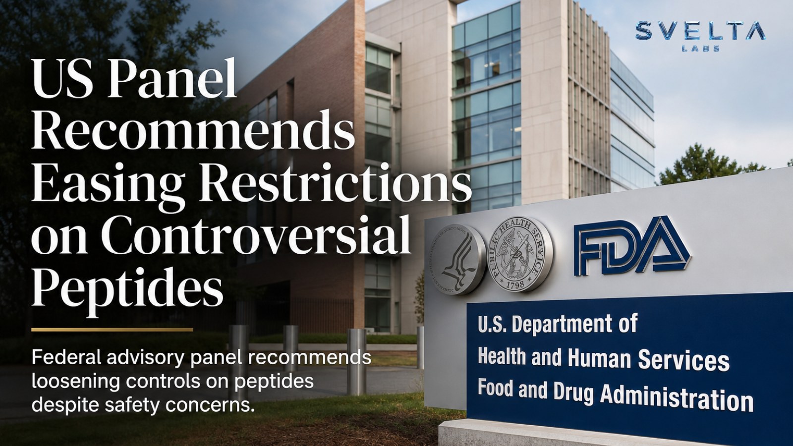 FDA Peptide Panel Recommendations: What a Vote Can Change